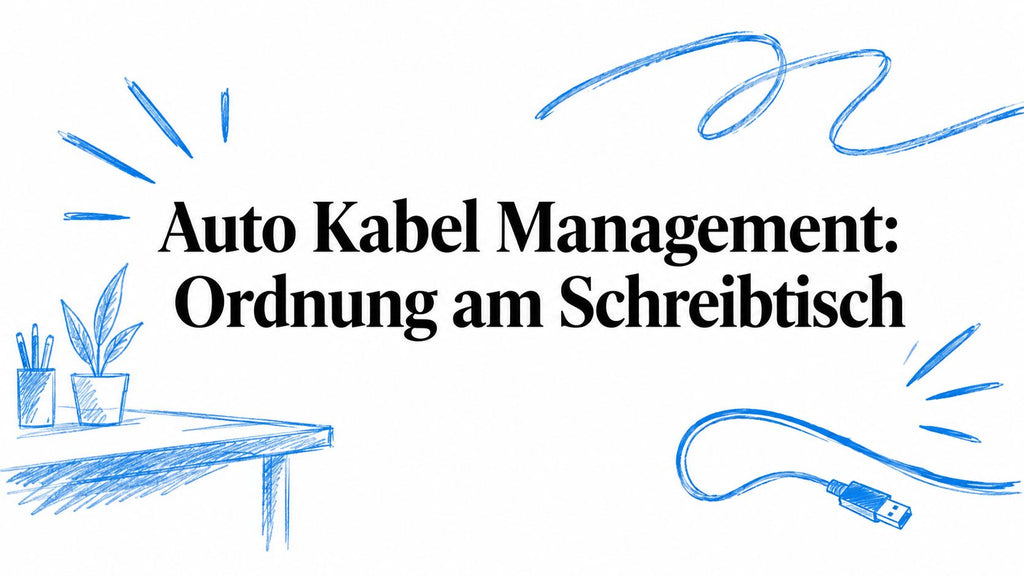 Auto Kabel Management: Ordnung am Schreibtisch