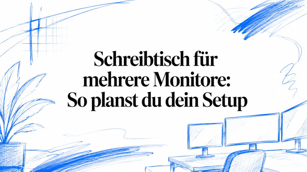 Schreibtisch für mehrere Monitore: So planst du dein Setup