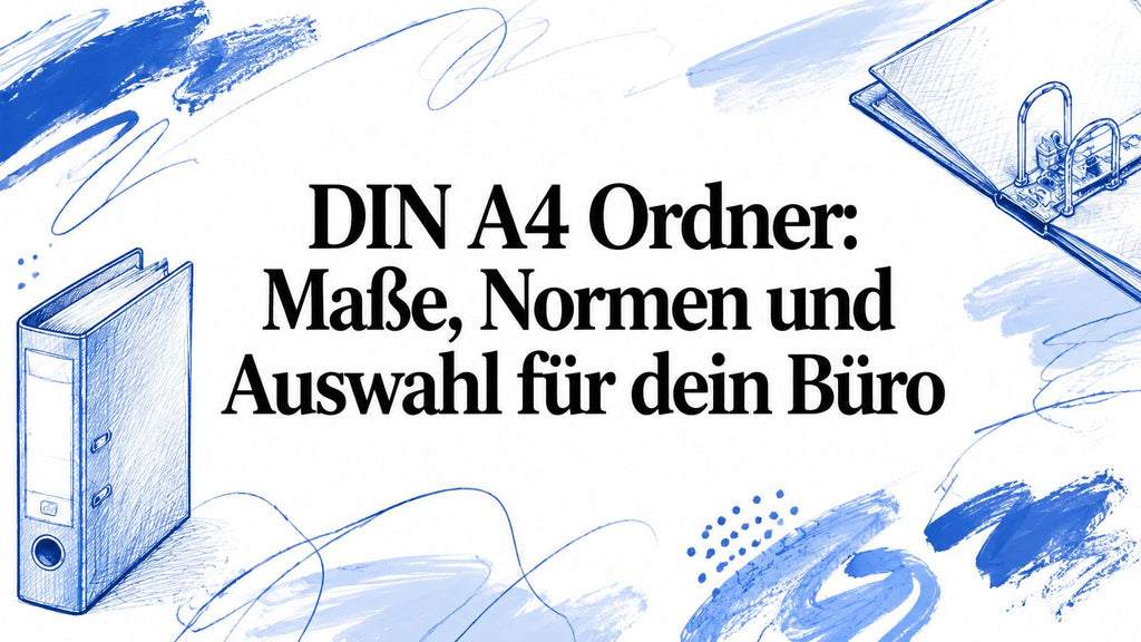 DIN A4 Ordner: Maße, Normen und Auswahl für dein Büro