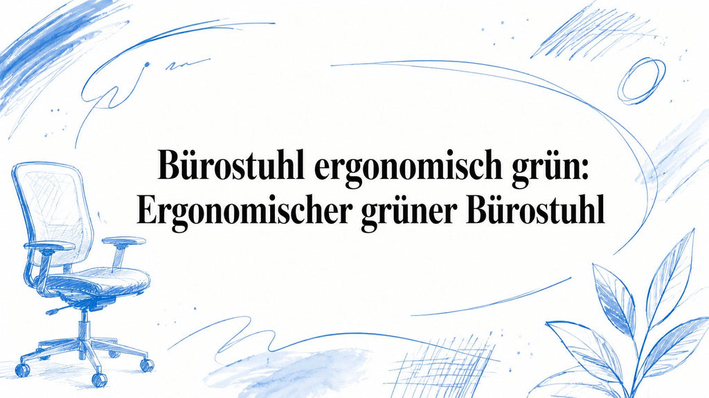 Bürostuhl ergonomisch grün: Ergonomischer grüner Bürostuhl