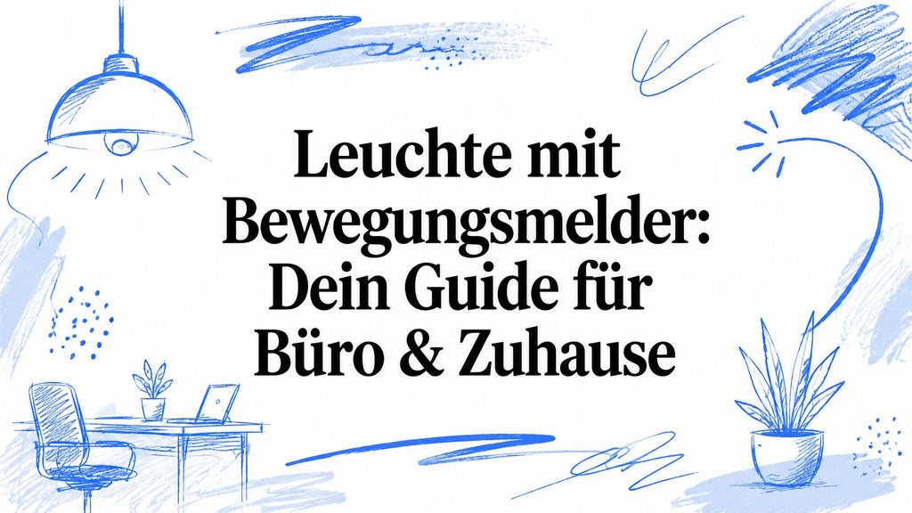 Leuchte mit Bewegungsmelder: Dein Guide für Büro & Zuhause