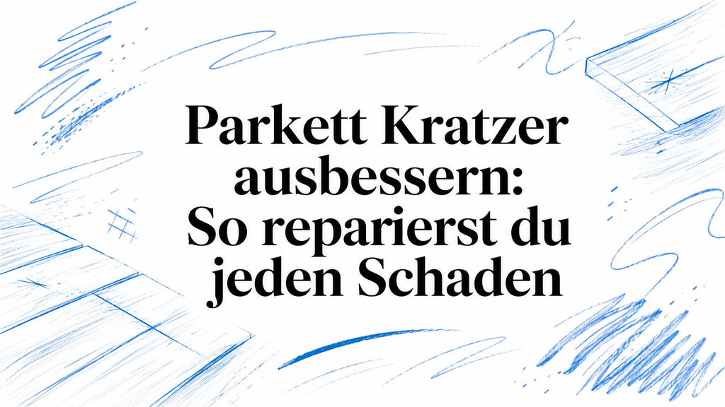 Parkett Kratzer ausbessern: So reparierst du jeden Schaden