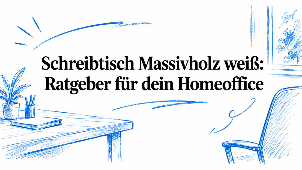 Schreibtisch Massivholz weiß: Ratgeber für dein Homeoffice